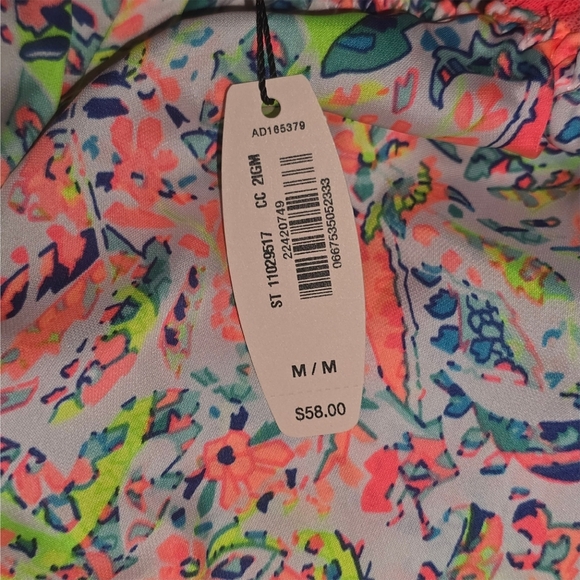 Victoria’s Secret Neon Paisley Romper - Medium NWT - Picture 7 of 11